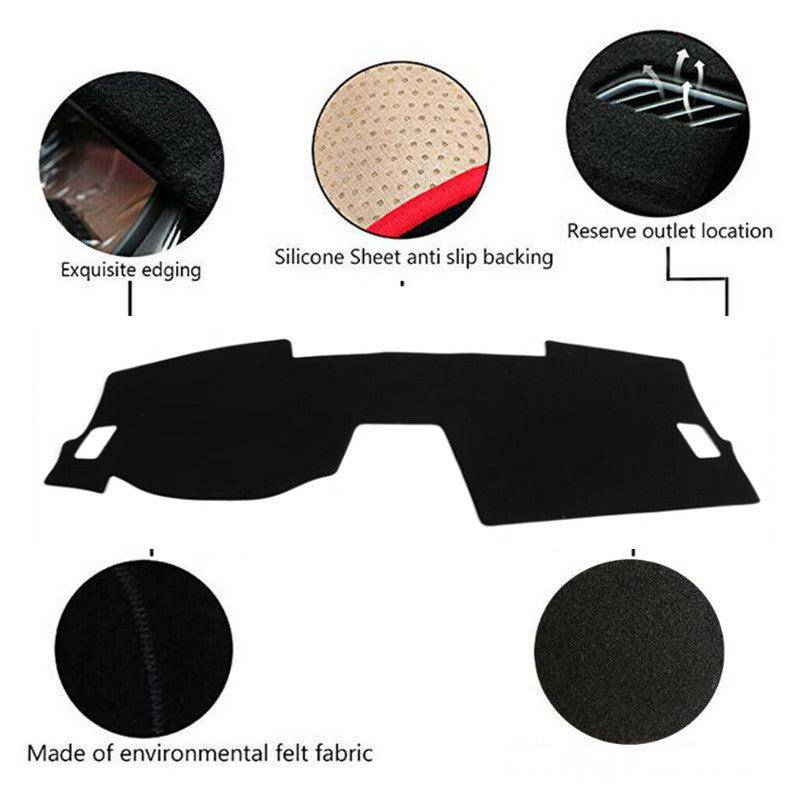 Black Dashboard Dash Mat DashMat Sun Cover for Honda CRV CR-V 2023 2024 v