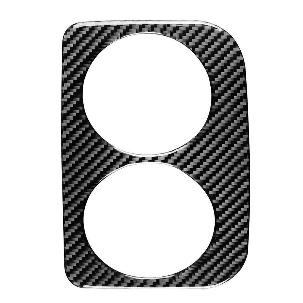 Carbon Fiber Rear Water Cup Holder Panel Cover Trim for Subaru WRX STI 2015-2021