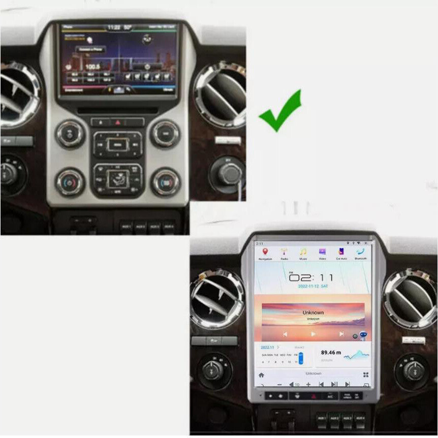 12.1 Car Radio for Ford F150 F250 2013-2016 for Tesla Style Screen GPS Navigation