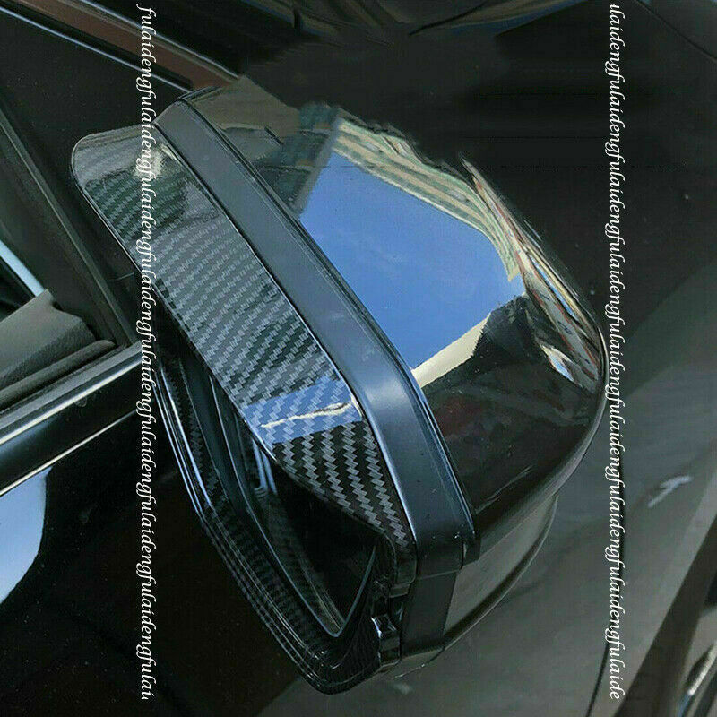 for Honda for Civic 2016-2021 Carbon Fiber ABS Exterior Side Mirror Rain Visor Cover