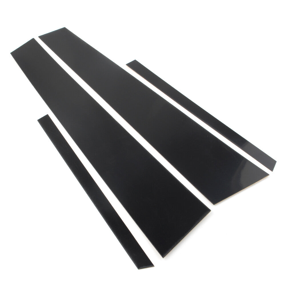 4pc Set Door Trim Pillar Posts Black Cover for VW for Jetta 2012-2018 13 4dr Sedan