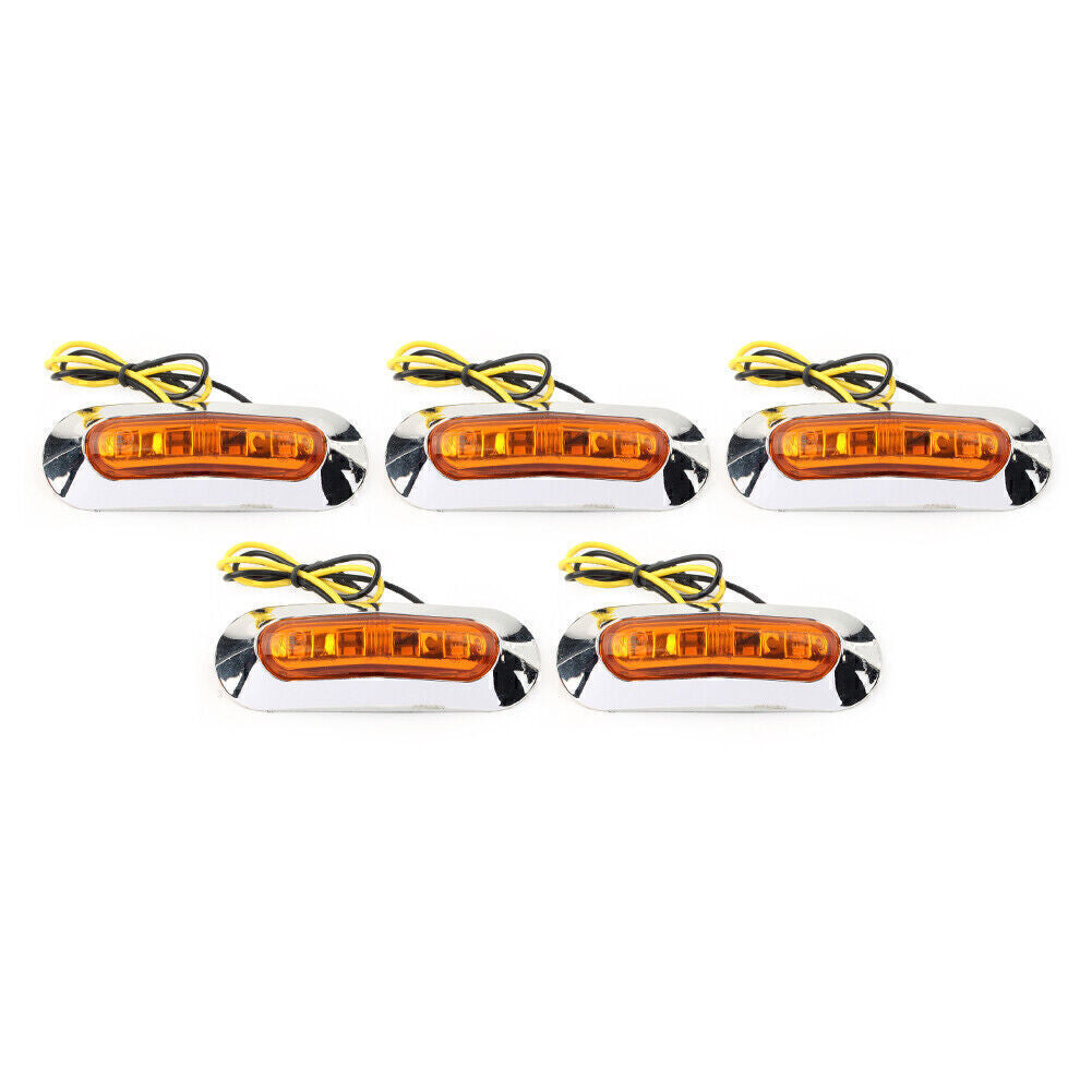 5x LED Side Clearance Marker Light For Car Truck Trailer Pickup 12V 24V