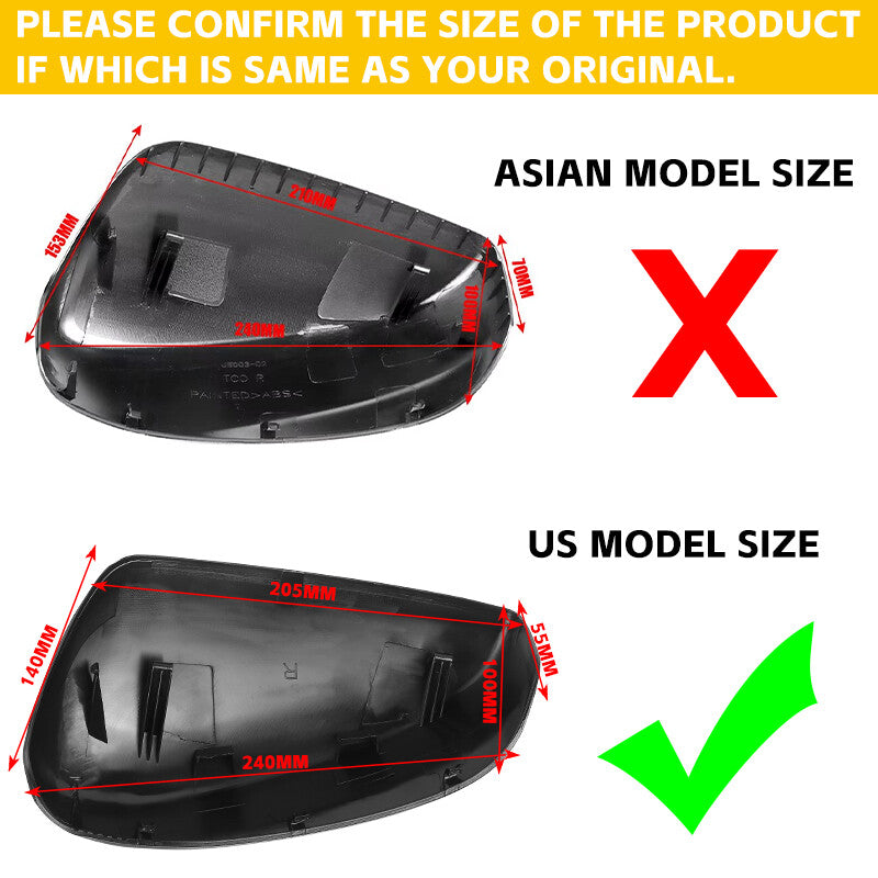 Right Passenger Mirror Cover Cap for Honda Accord 2008 2009 2010 2011 2012 2013