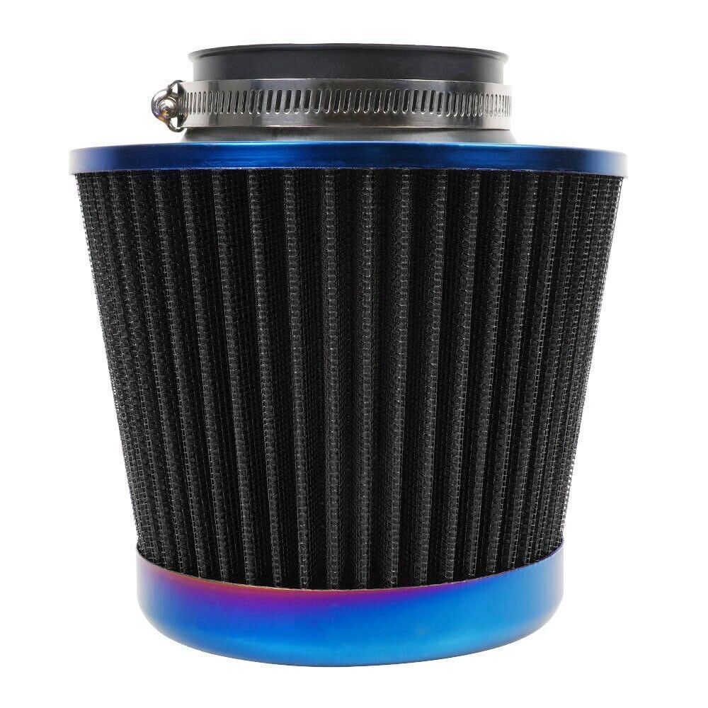 3 76mm High Flow Inlet Cleaner Dry Filter Cold Air Intake Cone Replacement BK Q