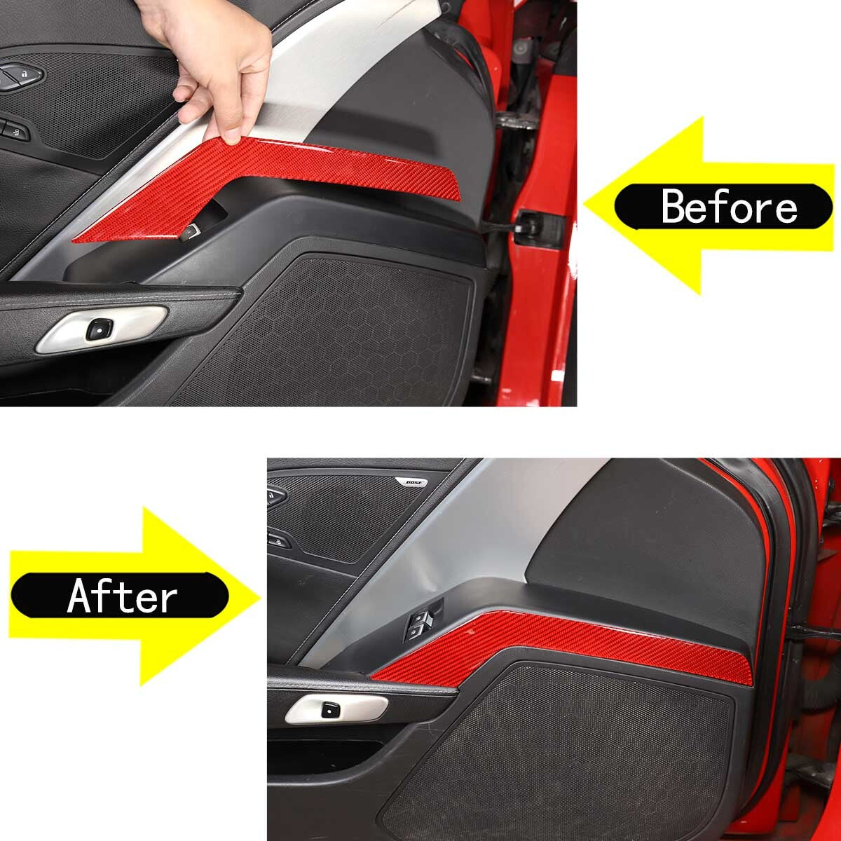 4 Piece Rear Tail Light Shroud Trim Smoke Black Decal for X5 2019-23- v