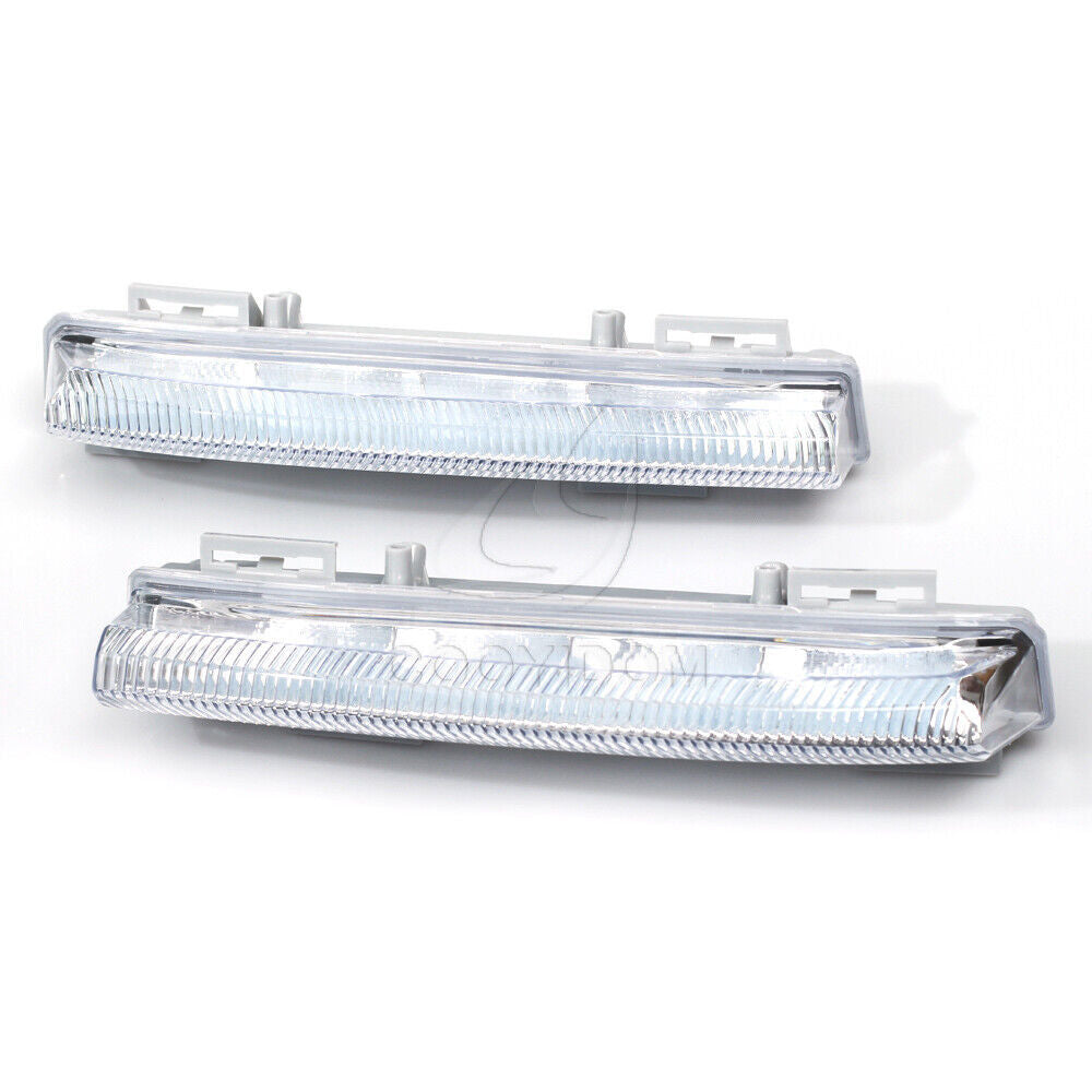 LED daytime running fog lights (DRL) - Pair for Mercedes-Benz C250, C350, SLK300, AMG