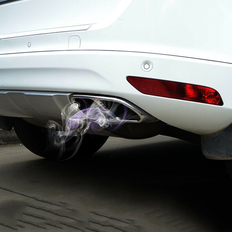 for volvo XC60 2014-2017 steel Rear Tail End Tip Pipe Exhaust Muffler Cover Trim
