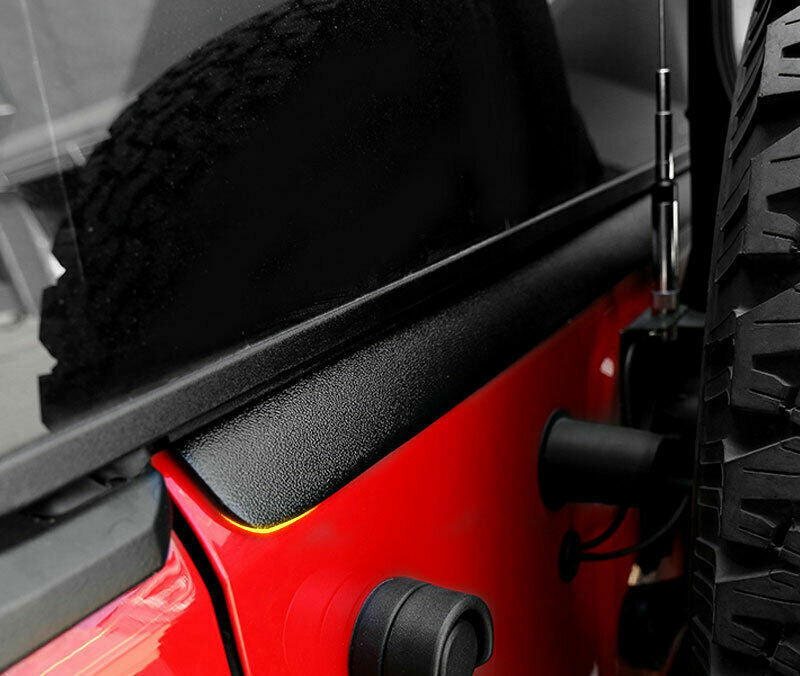 Matte Black Rear Trunk Tailgate Moulding Trim Cover for Jeep for Wrangler JK 2007-17
