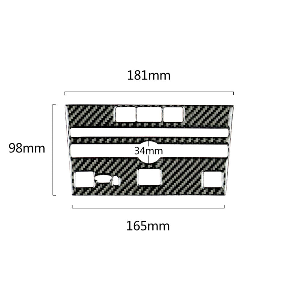 Center Control CD Panel Cover Trim Carbon Fiber Replacement For Q50 2014-2019