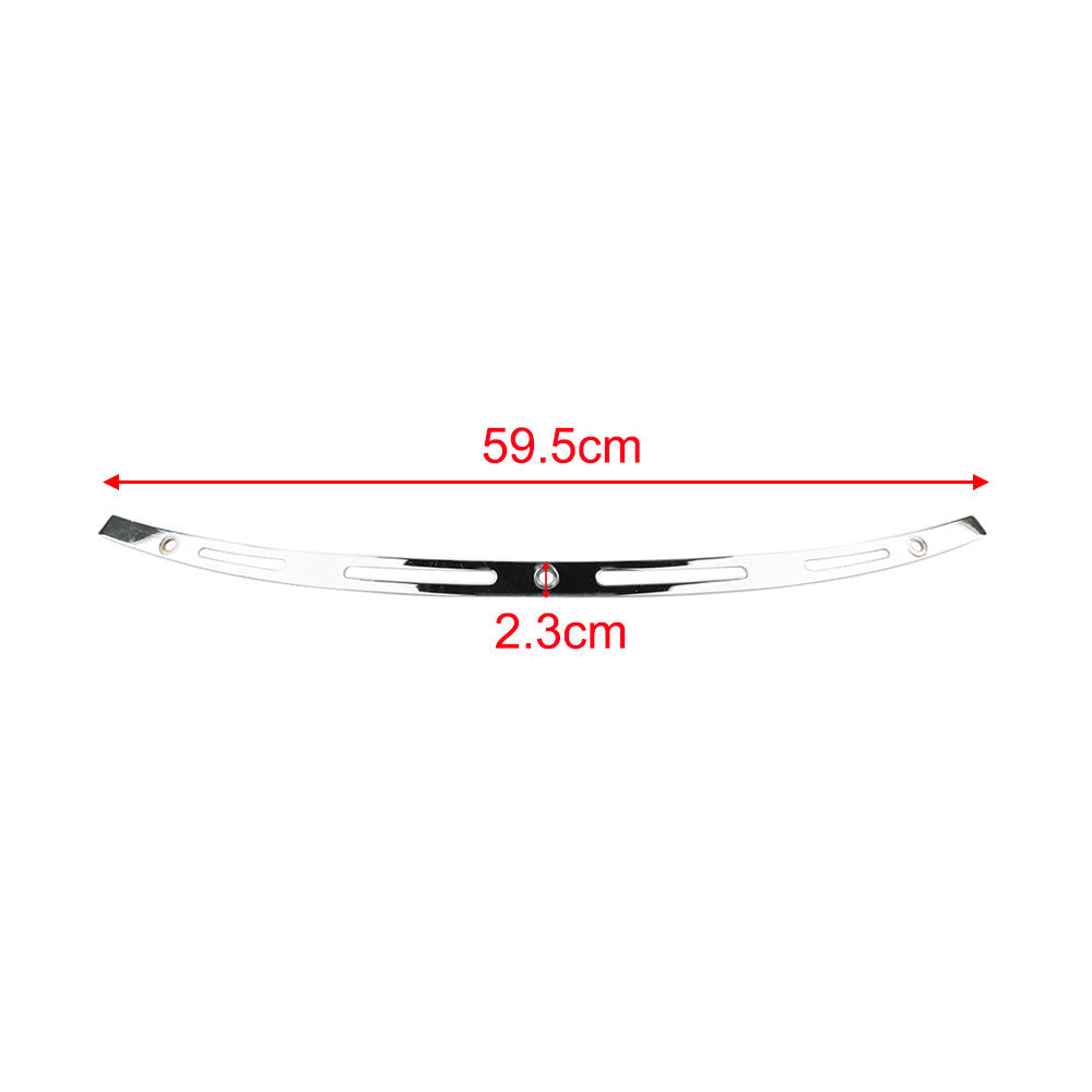 Chrome-grooved windshield trim and batwing fairing fit for Harley Touring Electra Glide