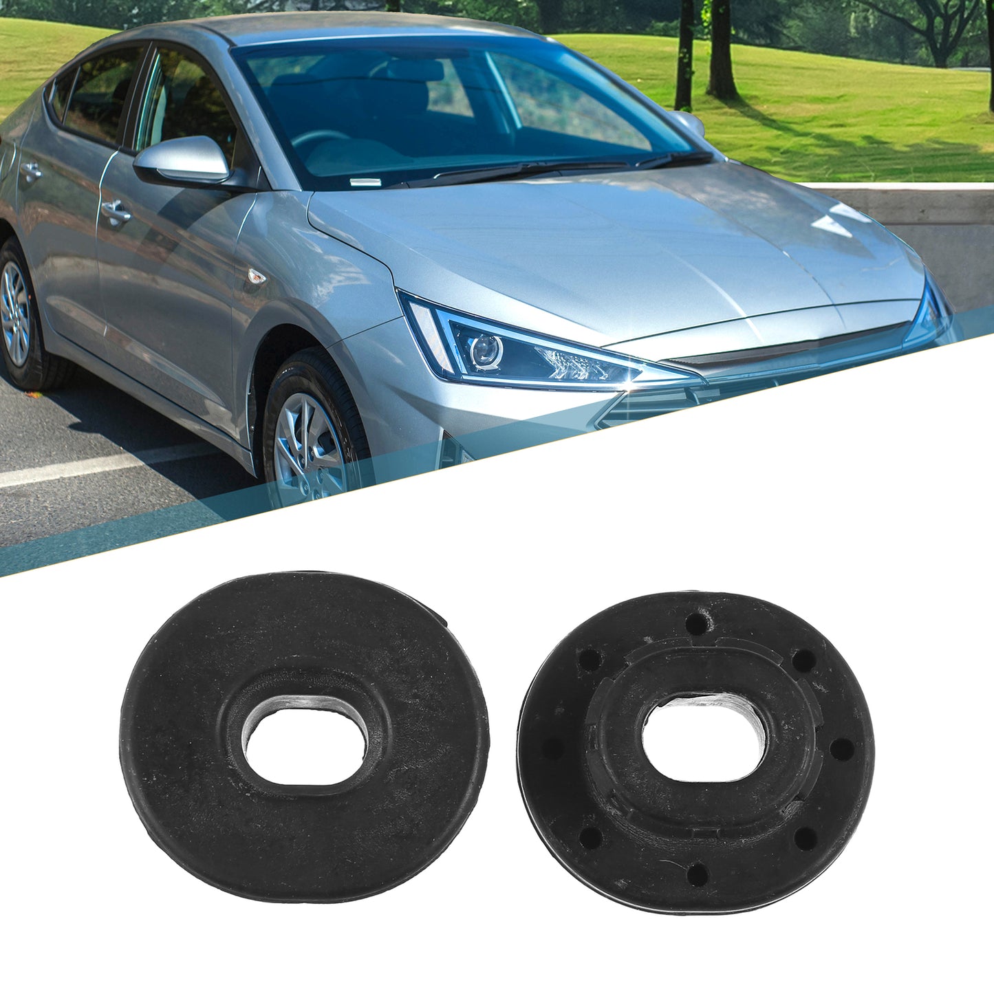 2 Pcs Radiator Lower Insulator Mount Bushing for Hyundai for Elantra 25336-F2000