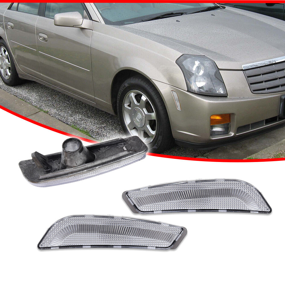 JDM transparent plastic lens side marker light suitable for 03 04 05 06 07 for Cadillac CTS CTS V- v
