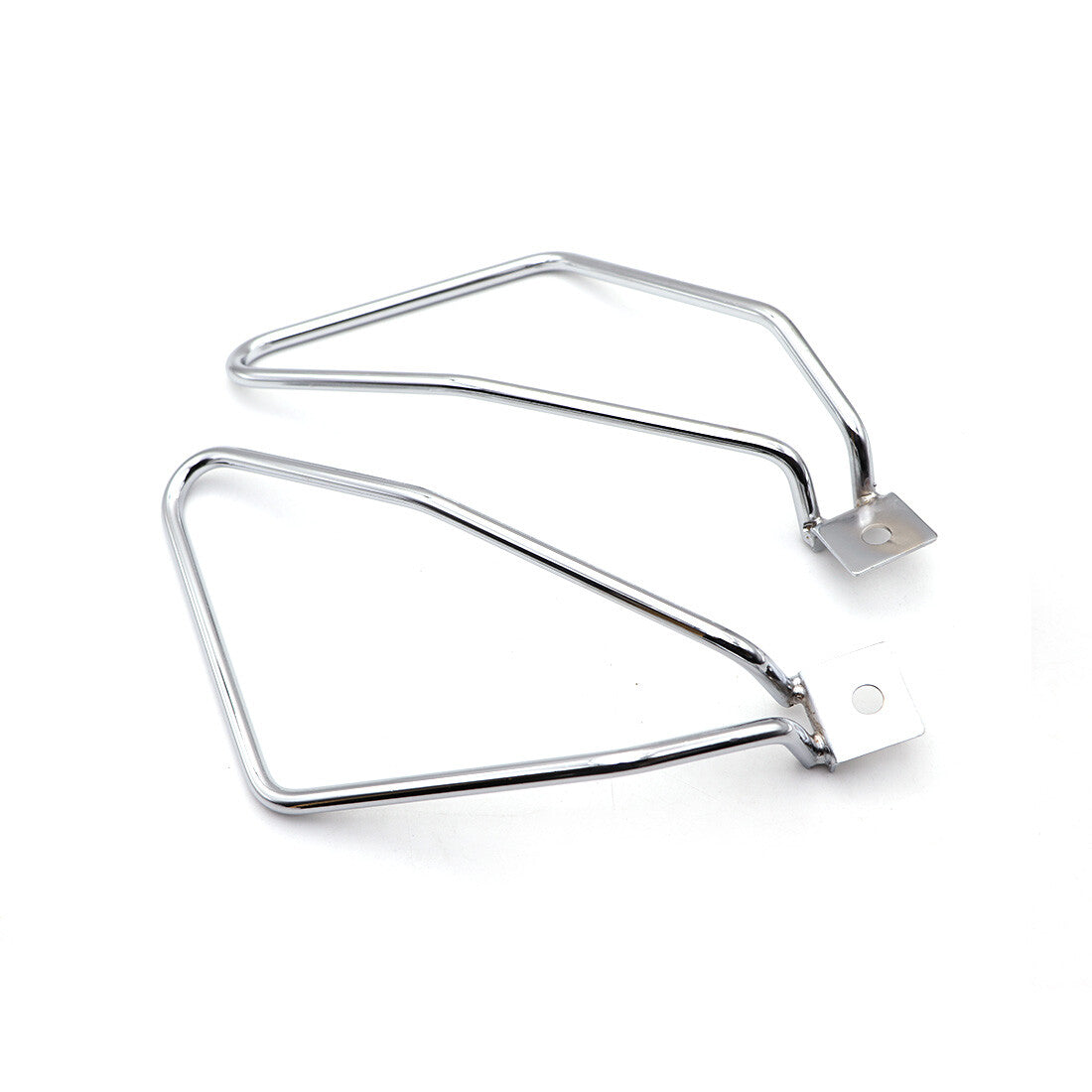New Chrome Metal Saddle bag Support Bar Mount Bracket for Harley Sportster XL883 Q
