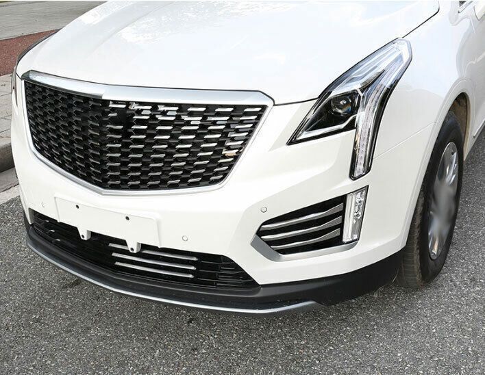 For 2017-2024 for Cadillac XT5 ABS Chrome Front Bumper Fog Light Lamp Strip Trim 6P