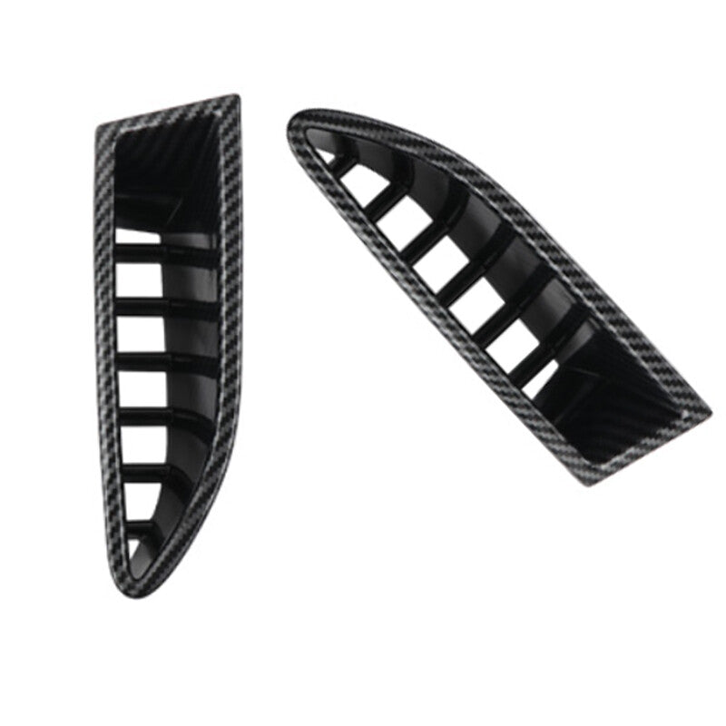 Pair for Nissan Rogue 2021-2022 ABS Carbon Fiber Headlight Eyelid Vents Tirm