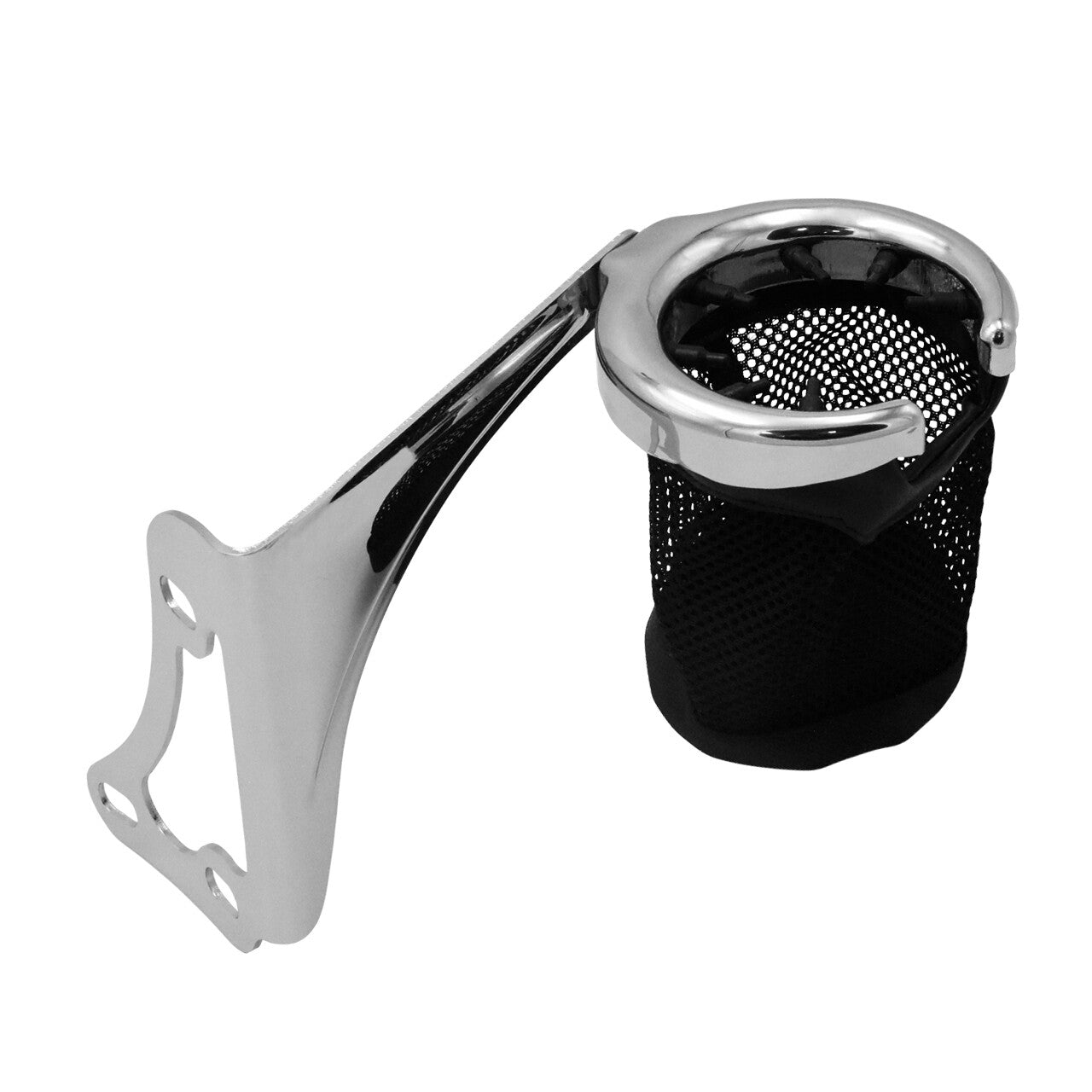 Chrome Passenger Right Side Drink Cup Holder for Harley Road Electra Glide 98-13