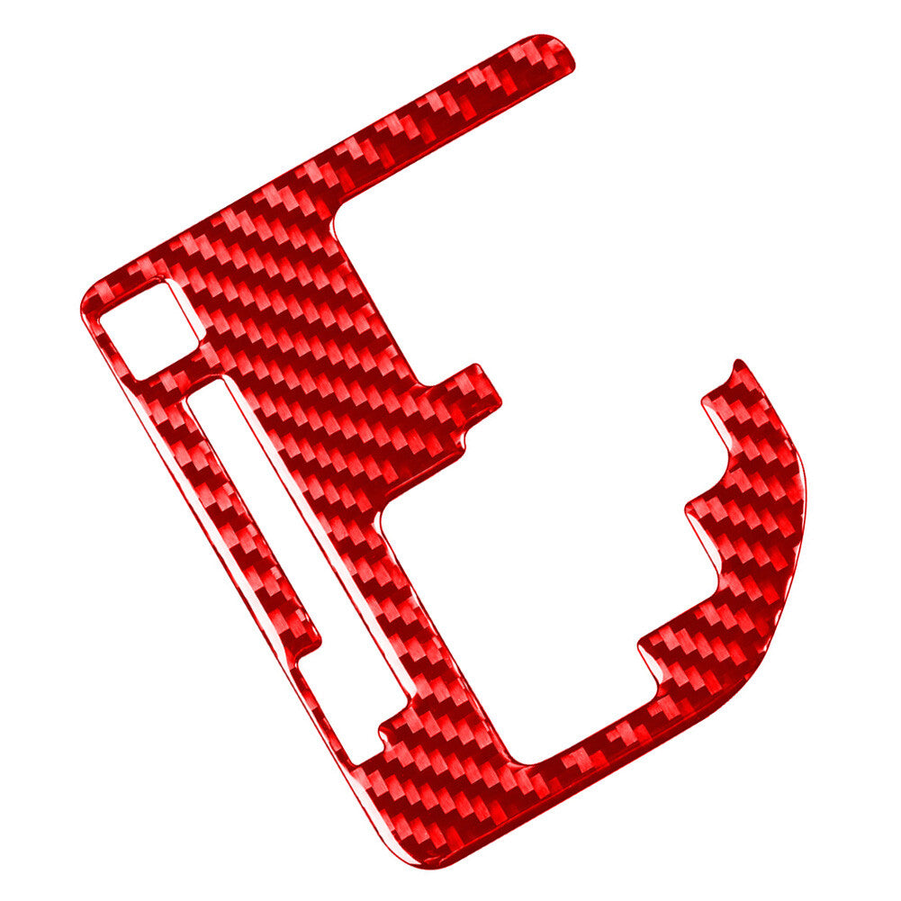 Carbon Fiber Interior Gear Shift Panel Cover Trim Fit for Toyota Tundra 2014-21 RED