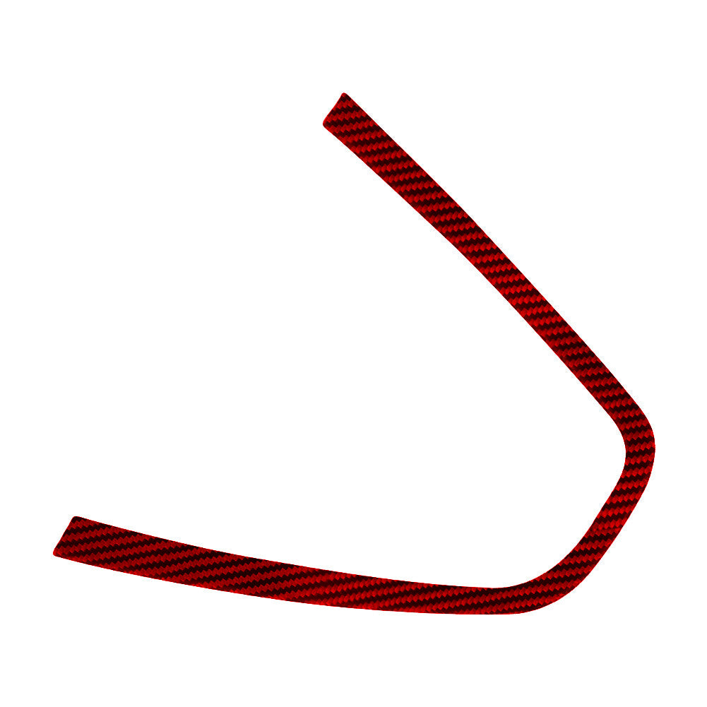 3Pcs Red Carbon Fiber Driver Window Switch Panel Cover Trim For 6 F12 v