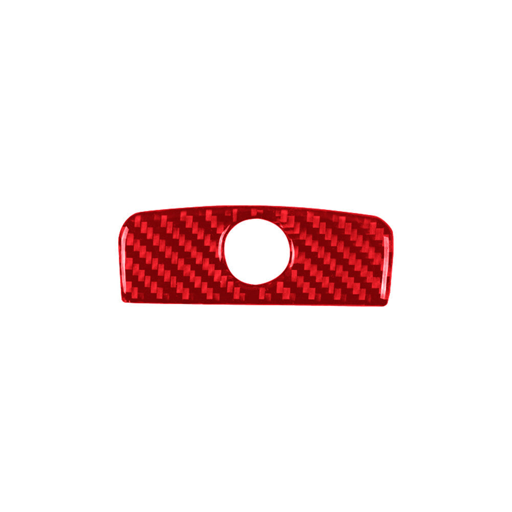 Red carbon fiber passenger storage trim for BMW 1 Series convertible E82/E88