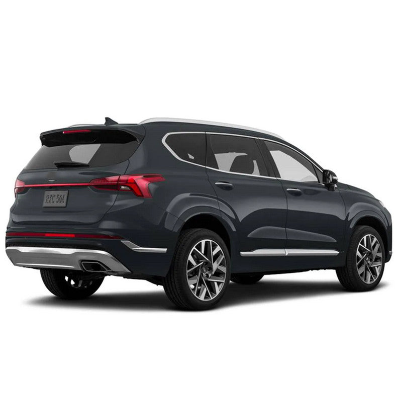 for Hyundai Santa Fe 2019-22 Chrome ABS Body Side Door Molding Strip Cover Trim