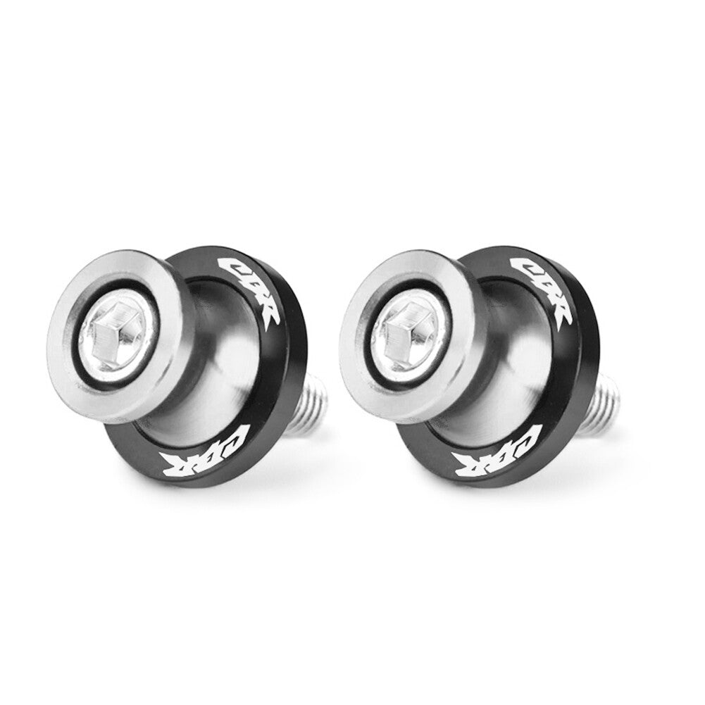 Silver Motorcycle Swingarm Spools Slider Stand Screw 8MM Thread for HONDA CBR