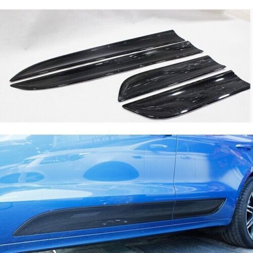 for Porsche Macan 2014-17 Carbon Fiber ABS Side Door Cover Trim Molding Guard 4x