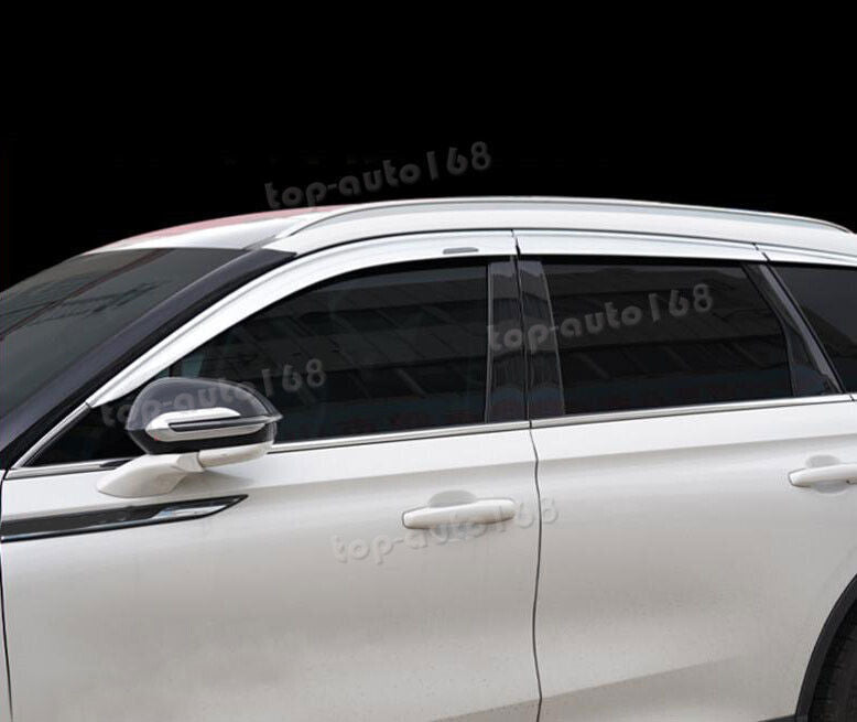 for Lincoln Corsair 2020-2024 silver Window Visor Vent Sun Shade Rain Guard trim