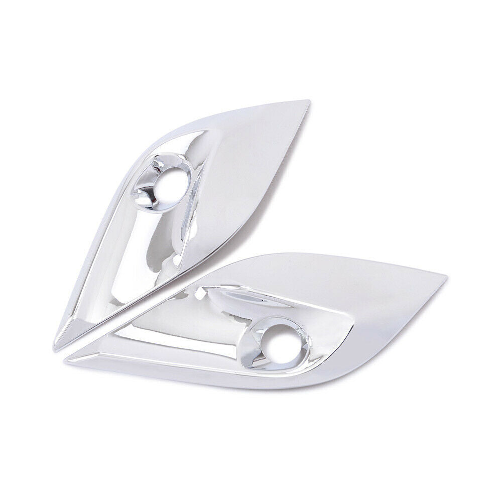2X for Mazda 6 Atenza 2017-2018 Chrome Front Fog Light Lamp Moulding Cover Trim