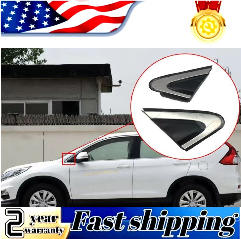Paired mirrored corner triangular hood pillar trim for Honda CR-V (2012-2016)
