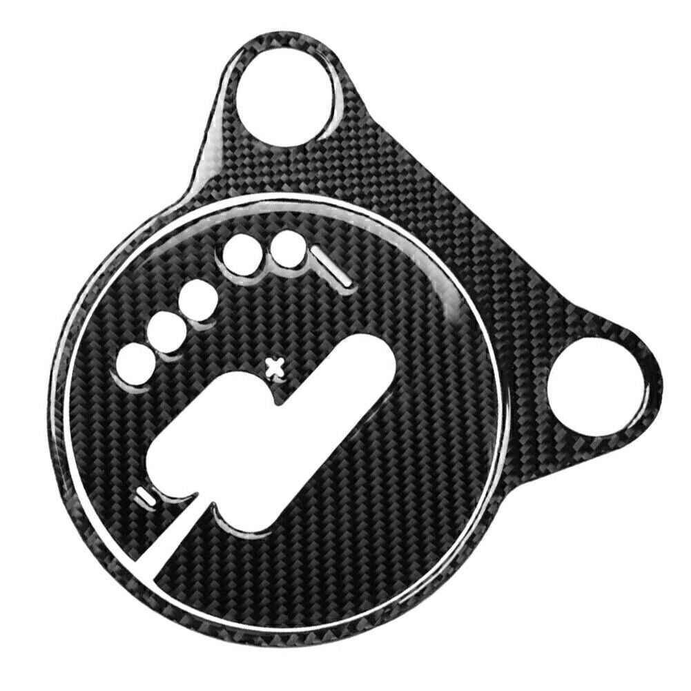 Carbon Fiber Interior Gear Shift Box Panel Cover Fit for Nissan 370Z 2009-2020 LHD