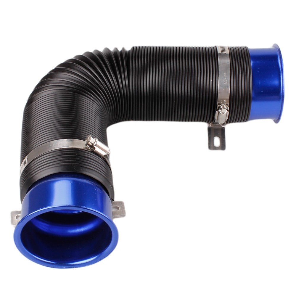 Universal 3Flexible Car Cold Air Intake Hose Filter Pipe Telescopic Tube Kit Q