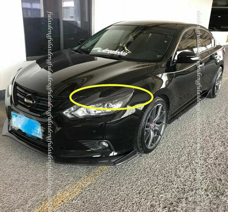 for Nissan Teana Altima 2016-18 rear carbon fiber headlight eyebrow strip trims