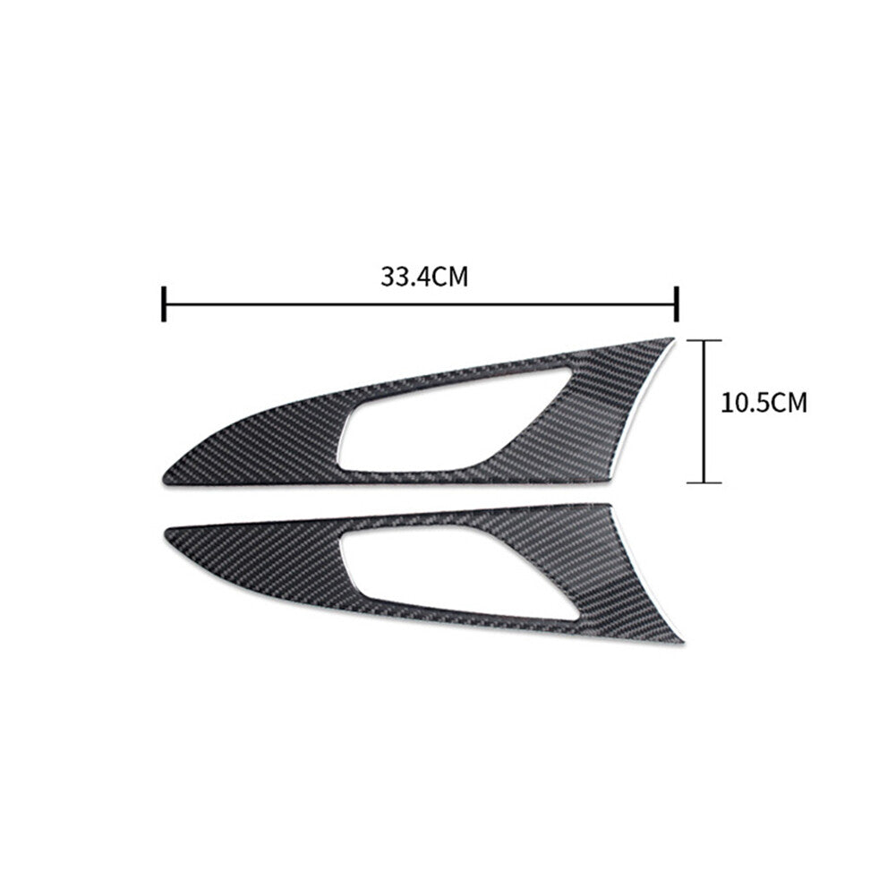 2Pcs Carbon Fiber Gear Shift Side Strip for Land Rover Discovery Sport 2015-2019 v