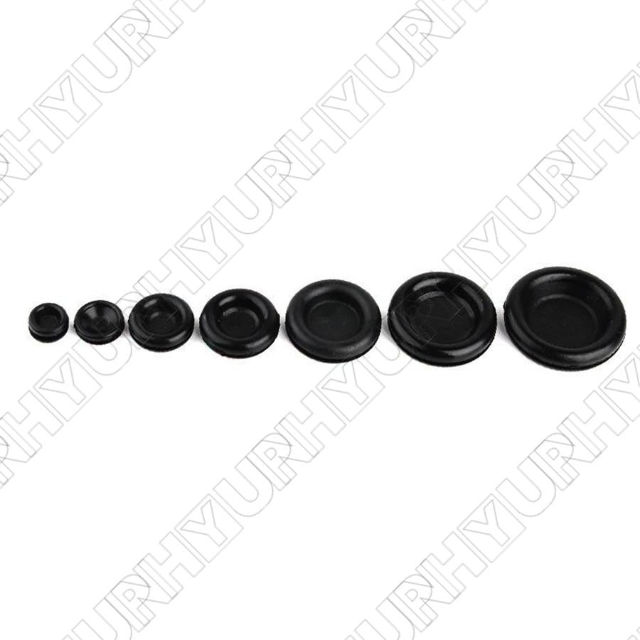 170Pcs For Car Rubber Grommet Firewall Hole Plug Set Electrical Wire Gasket Kit