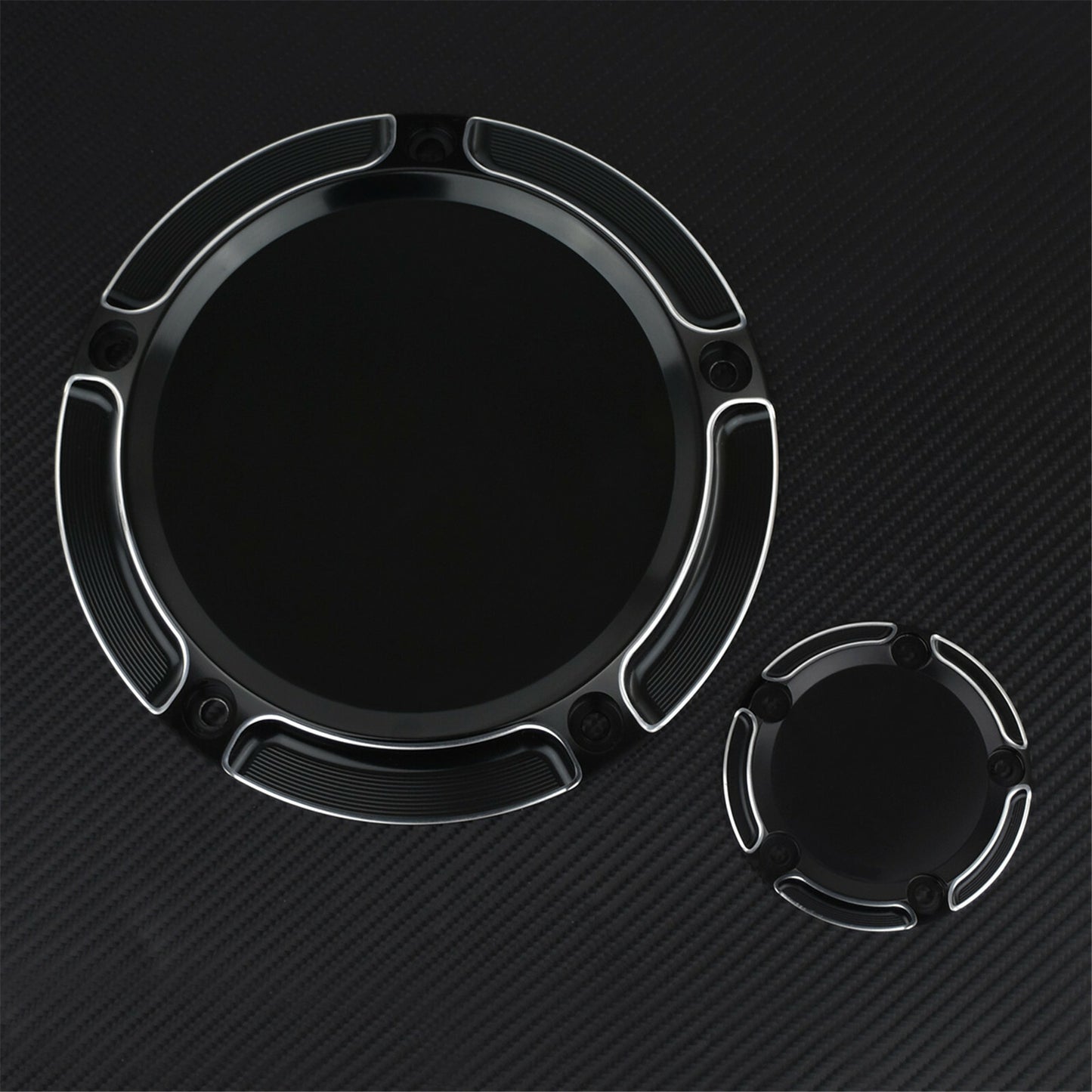 CNC Black Derby Cover Timing Timer Cover Fit For Touring 99-15 Softail 99-18