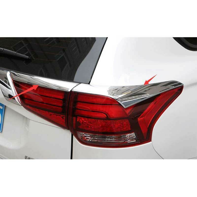for Mitsubishi Outlander 2016-2021 Chrome Style Rear Tail Light Lamp Cover Trims