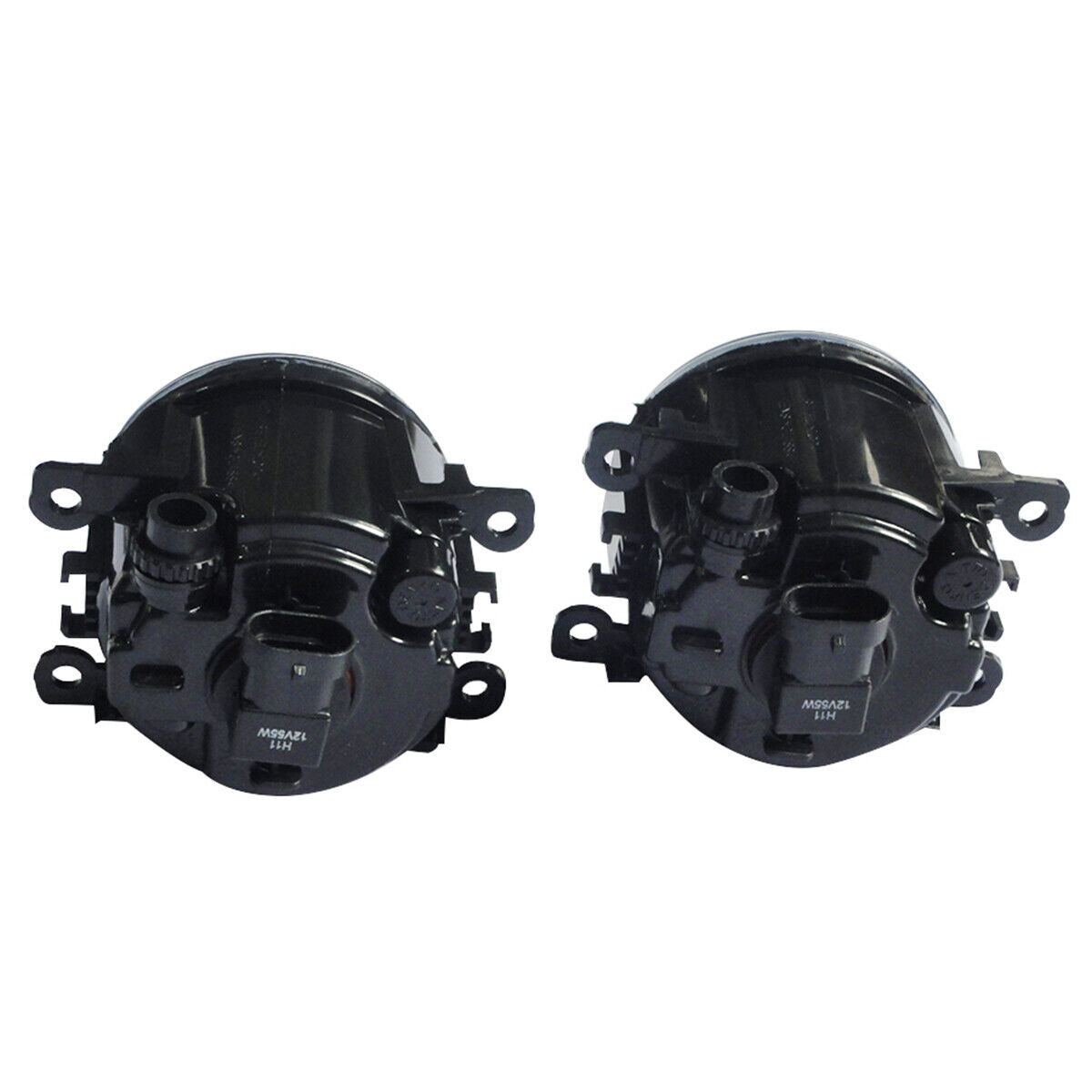 Pair Front Bumper Fog Lights Lamps w/ Cover Bezel Trim for Ford Focus 2009-2011