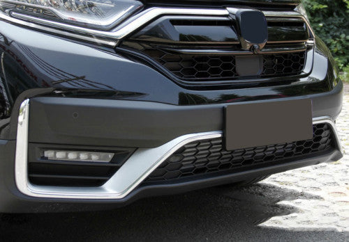 for Honda CR-V CRV 2020-2022 ABS Chrome Car Front Bumper Lower Grille Strips 4X
