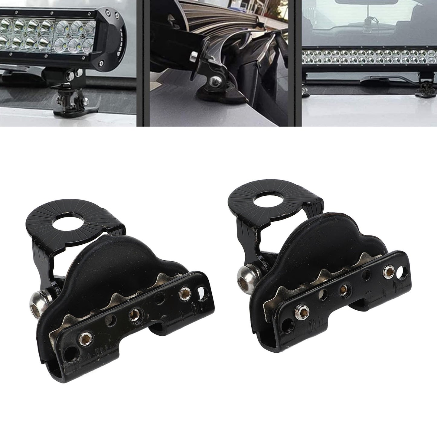 WODHMIEY LED Light Bar Mounting Brackets 2pcs No Need Drilling Off Road Light Q
