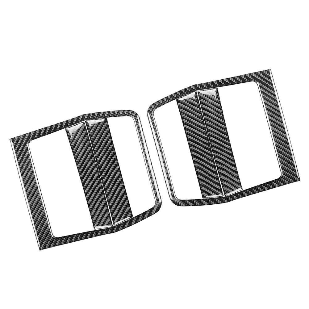 for Dodge for Challenger 08-14 6x Carbon Fiber Interior Door Pusher Panel Cover Trim