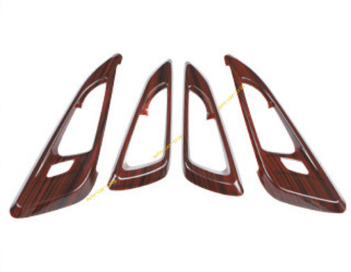For 2016-2024 for Chevrolet Malibu Bright Wood Grain Inner Door Handle Frame Trim 4X