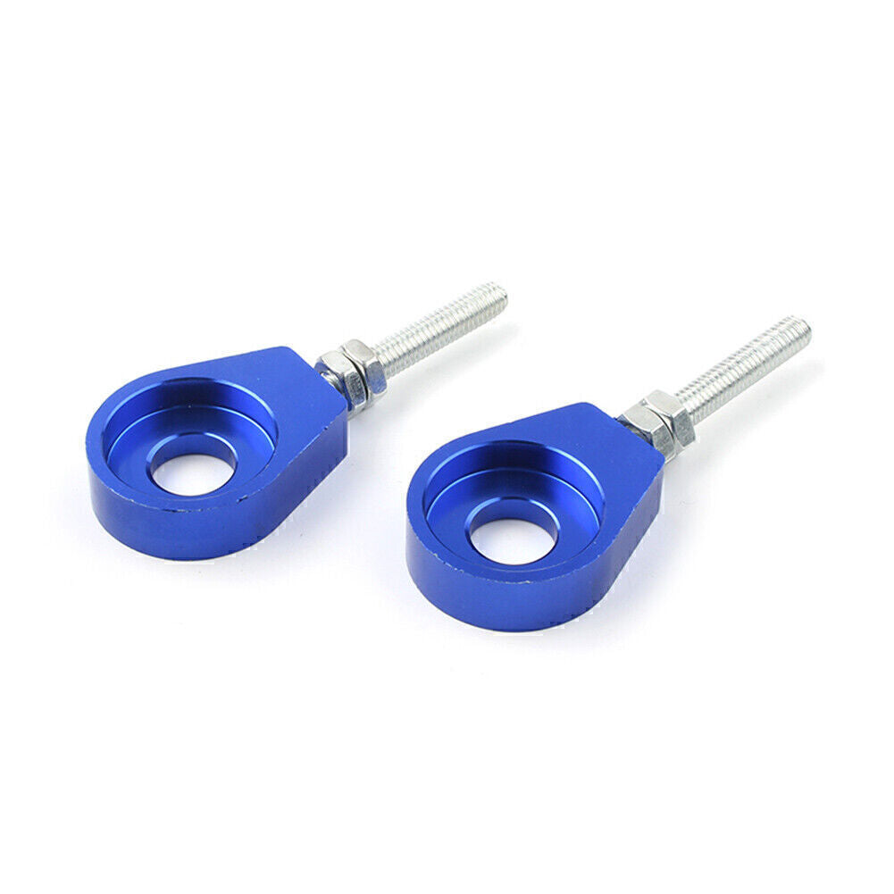 Blue 12mm Axle Tensioner Chain Adjuster Fit Chinese CRF XR 50 70 Pit Dirt Bike