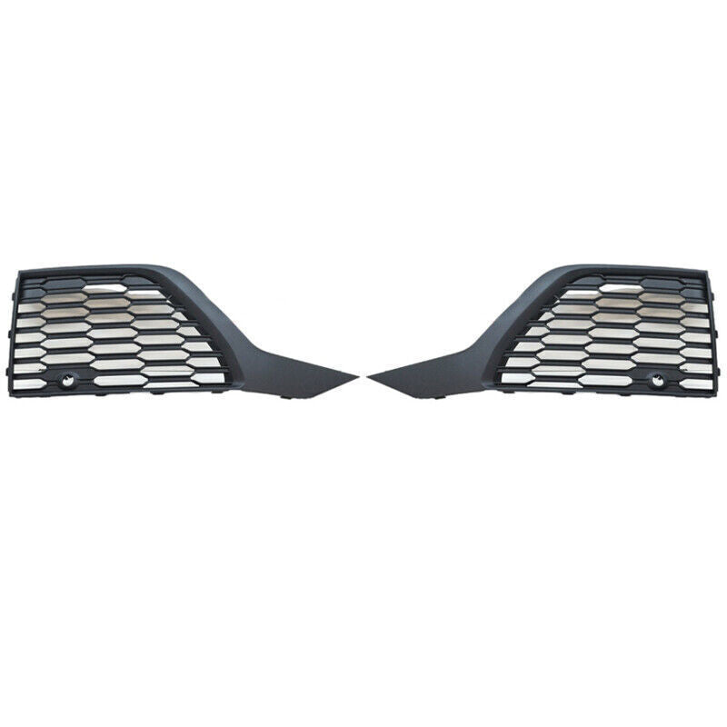 1Pair Front Bumper Fog Light Grille Cover for Audi SQ7 Q7 S-Line 2020-2023