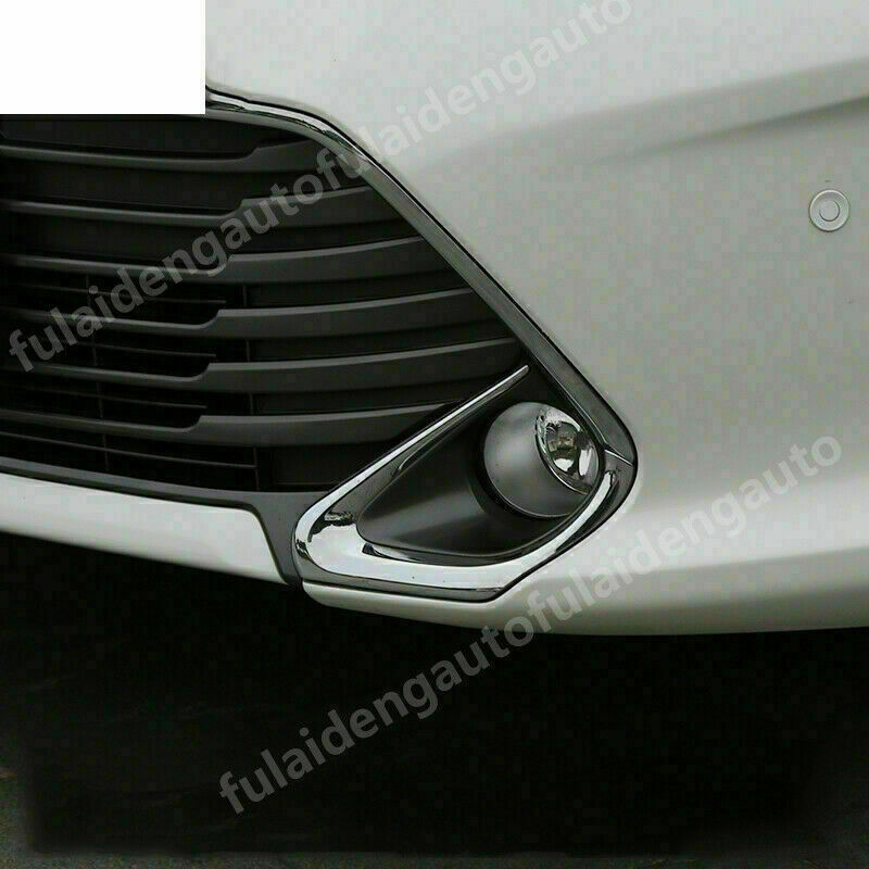 for Toyota for Camry 2015 2016 2017 Chrome Front Bumper Fog Light Trim Decor Cover
