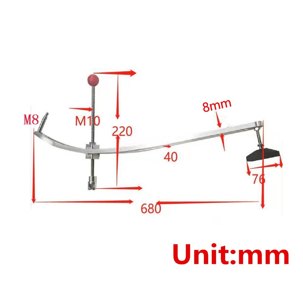 Car Auto Car Dent Removal-Fender Damage Repair Puller-Lifter Arc Crowbar Tools v