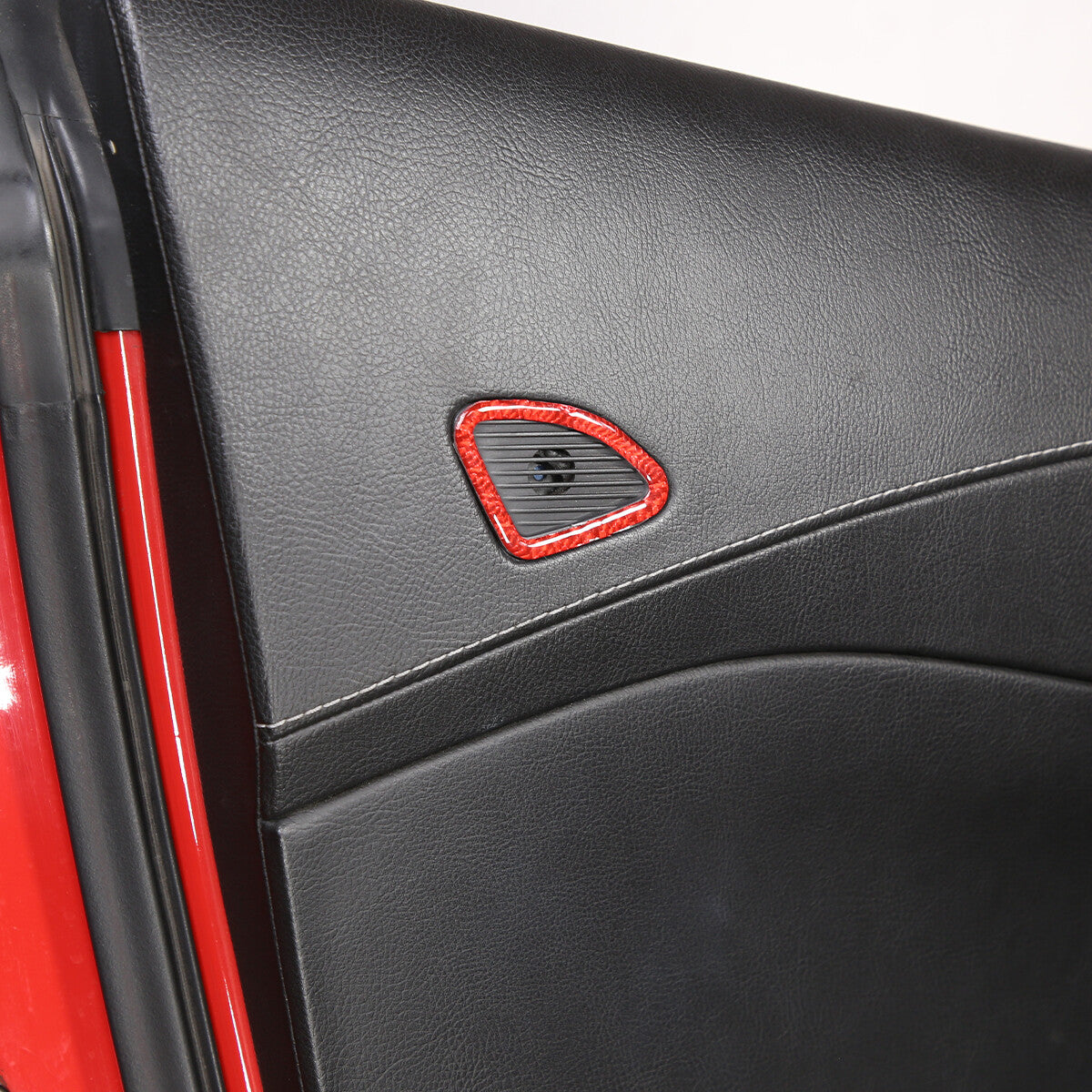2-Pack Carbon Fiber Steering Wheel Button Sticker Trim for Tacoma 2011-15- v