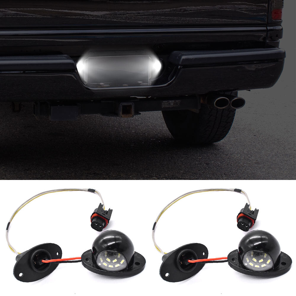 For 1994-2001 for Dodge for Ram 1500 LED License Plate Light with Socket Wiring Harness Q