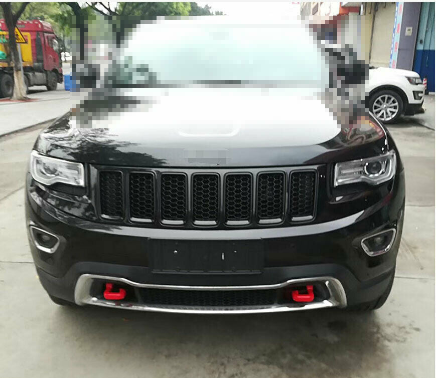 Black Front Insert Honey Comb Mesh Grille Trim for Jeep Grand Cherokee 2014-2016