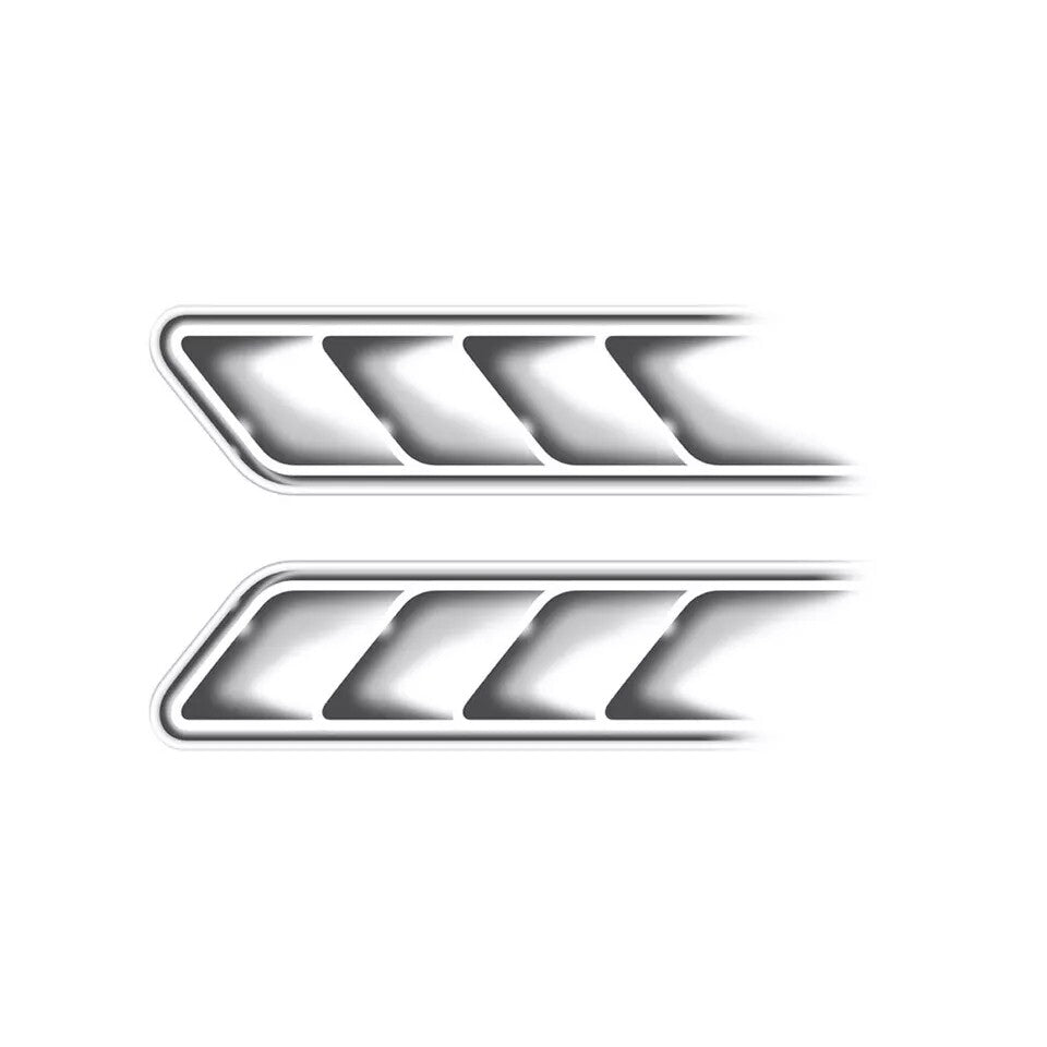 Car Sticker Auto Air Flow Fender Side Vent Decal Decor Universal Accessories X2