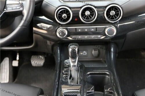 for Nissan Sentra Sylphy 20-22 Carbon Fiber Console AC Button Control Frame Trim